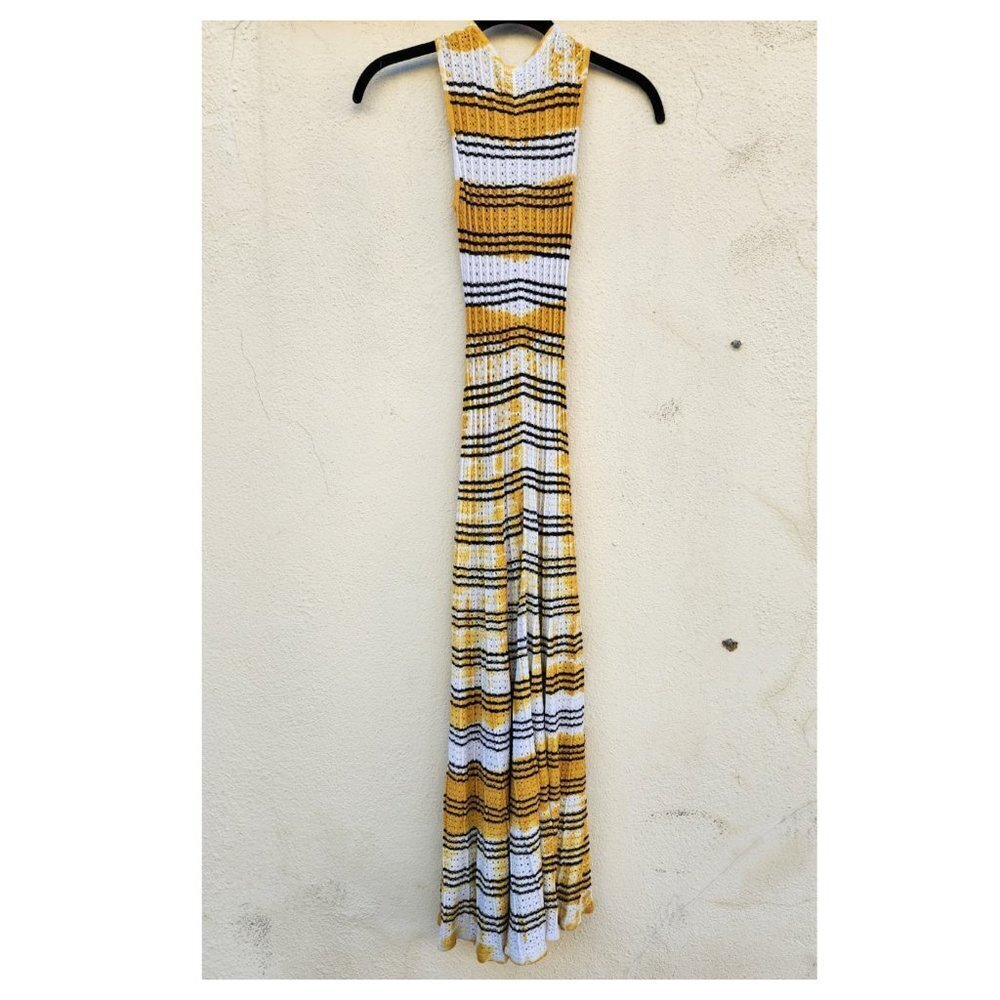 SANDRO Julie Stripe Pointelle Knit Tank Dress - Picture 3 of 8